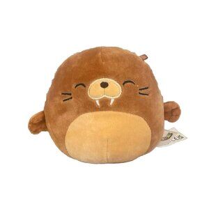 Bruce the Walrus 5” Squishmallow Spring 2021 Kellytoy Marshmallow Plush Walrus